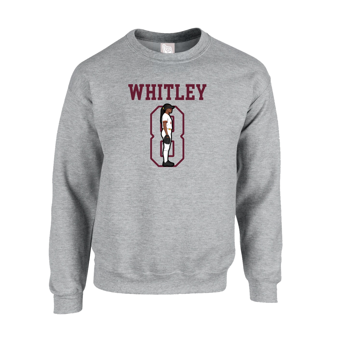 Fleece Crew — Shirsey in Grey