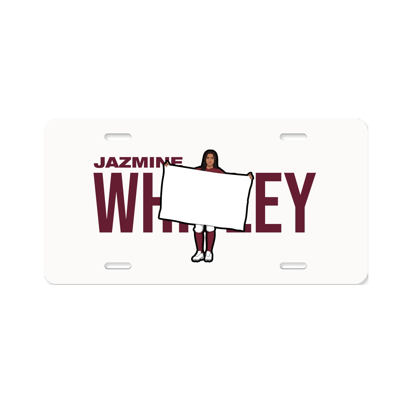 License Plate — Player Name in Classic