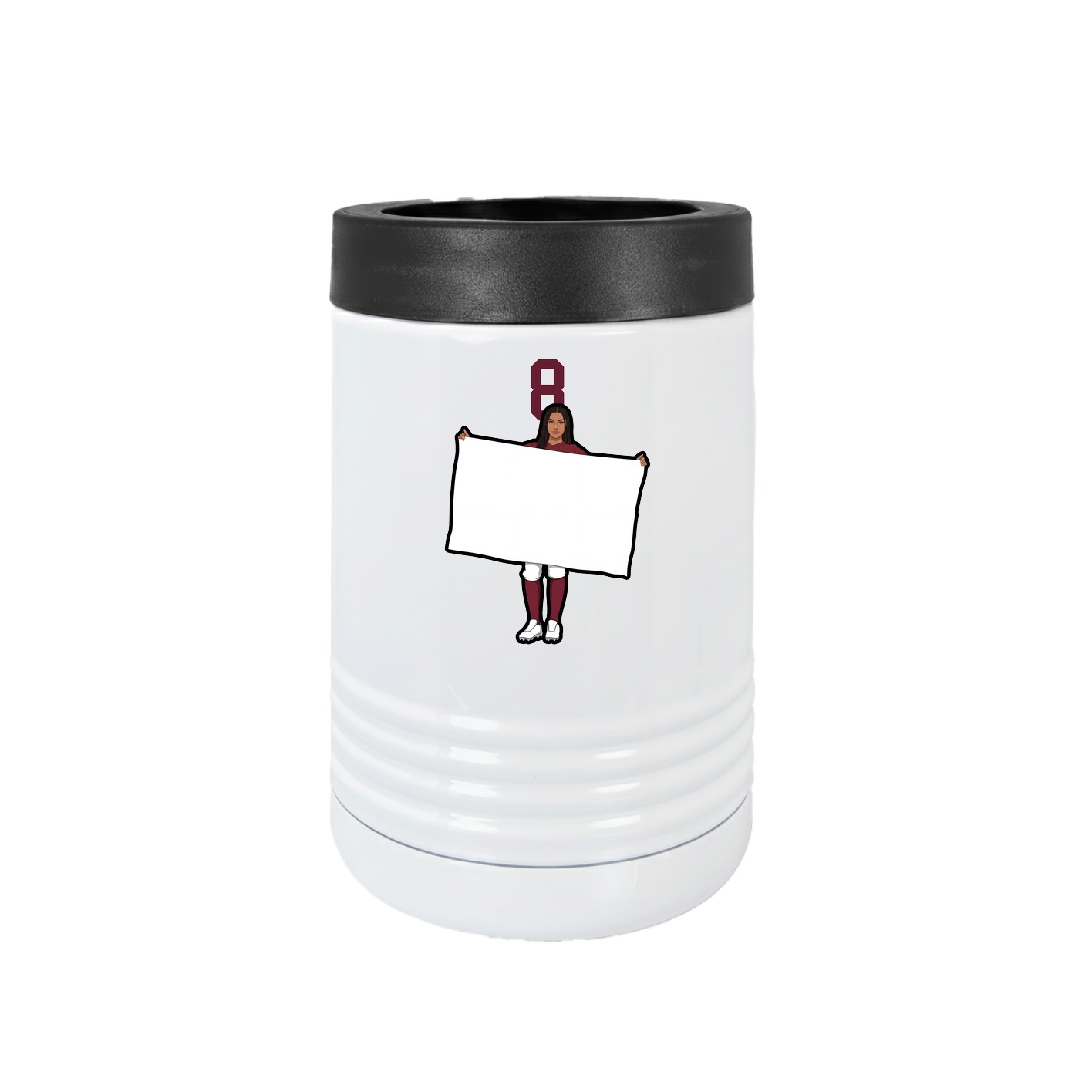 Beverage Holder — Number Top in White