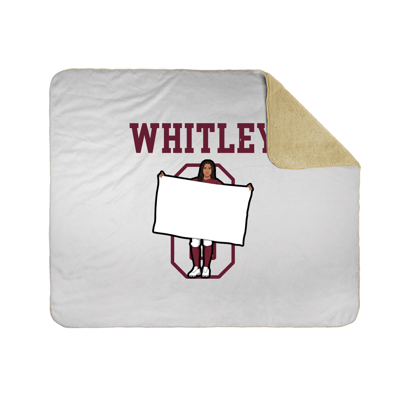 Throw Blanket — Shirsey in White