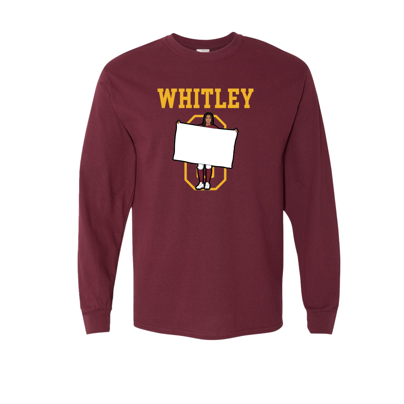 Long Sleeve Tee — Shirsey in Maroon