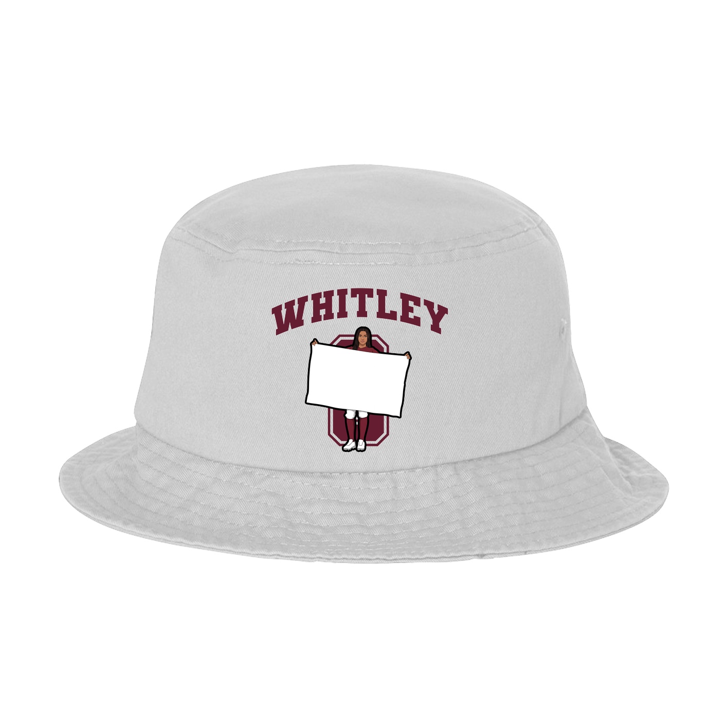 Bucket Cap — Number in White