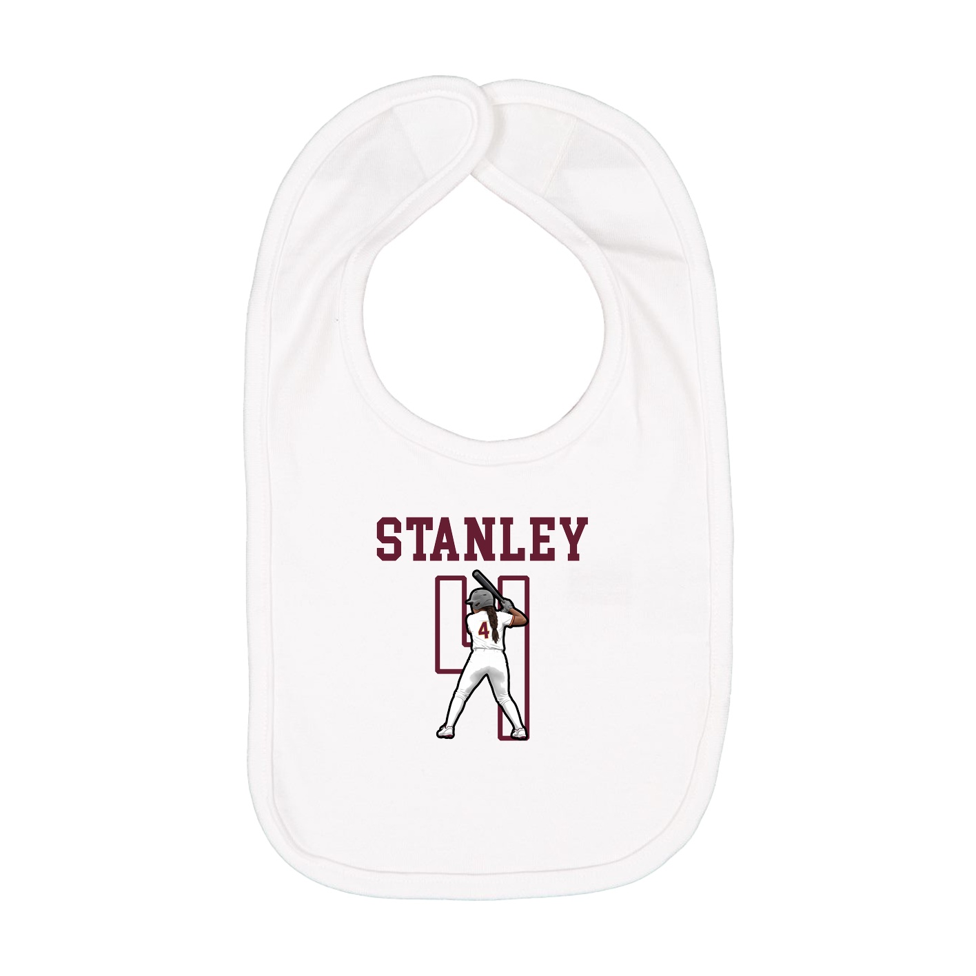 Infant Bib — Shirsey in White
