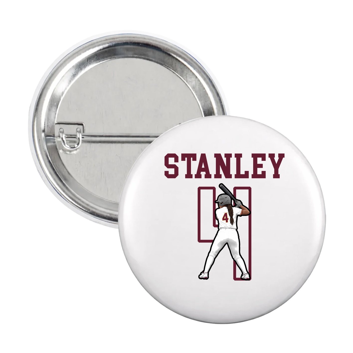 Game Day Button — Shirsey in White