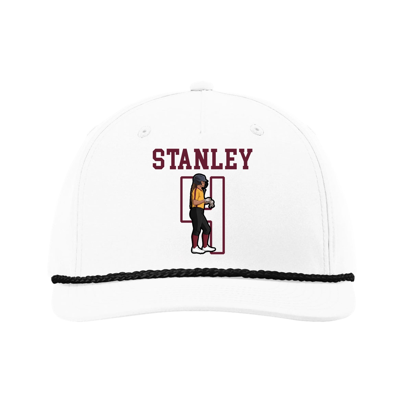 Five-Panel Classic Rope Cap — Shirsey in White