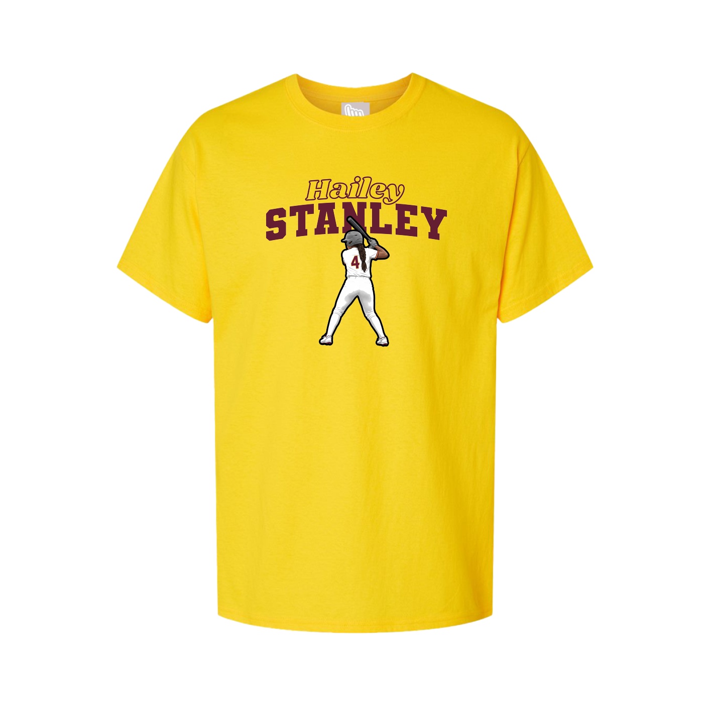 Youth Tee — Name Arch in Gold