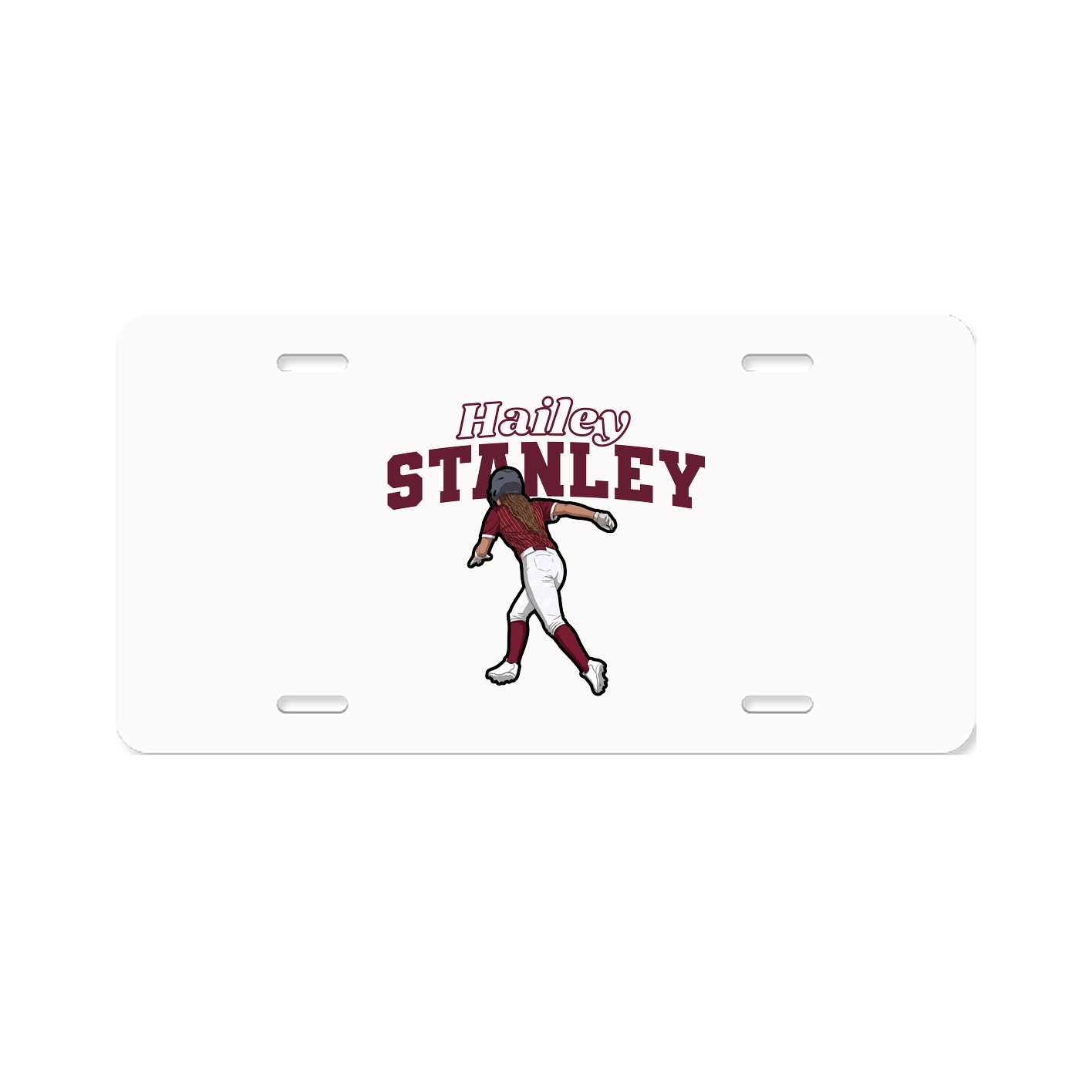 License Plate — Name Arch in Classic