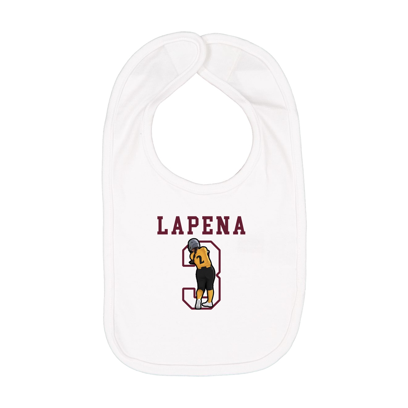 Infant Bib — Shirsey in White