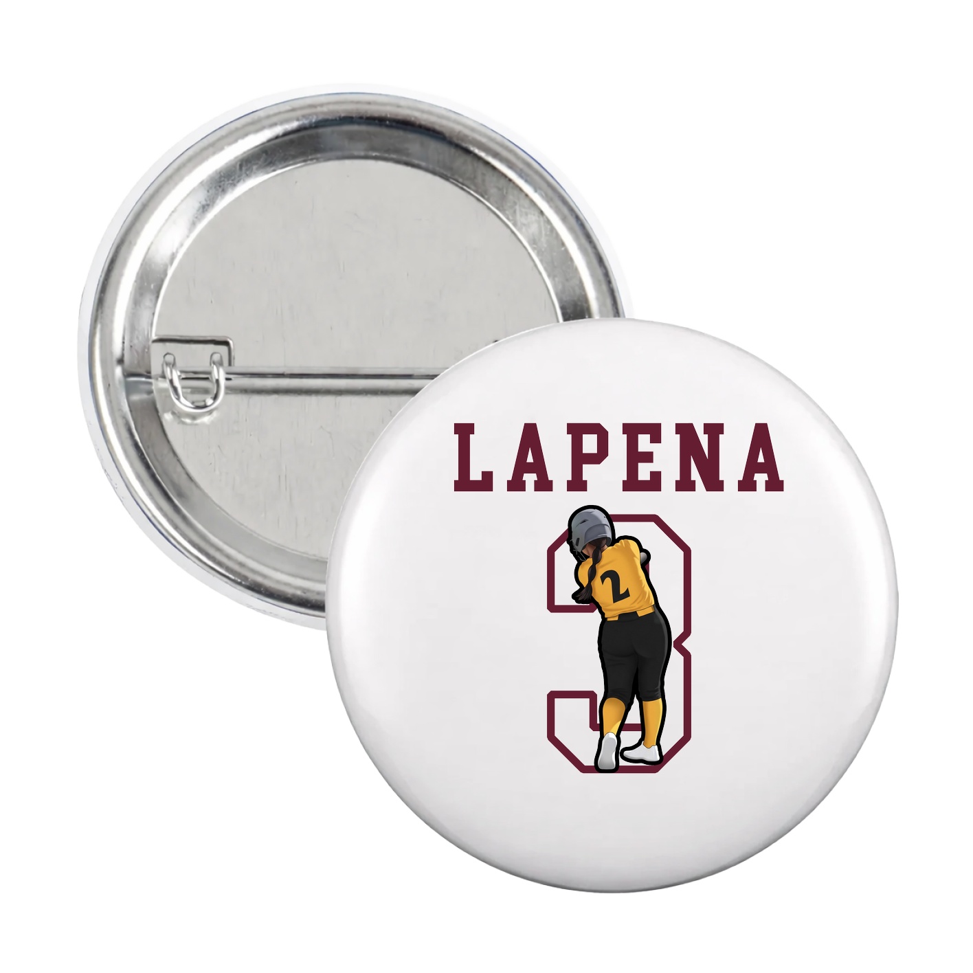 Game Day Button — Shirsey in White