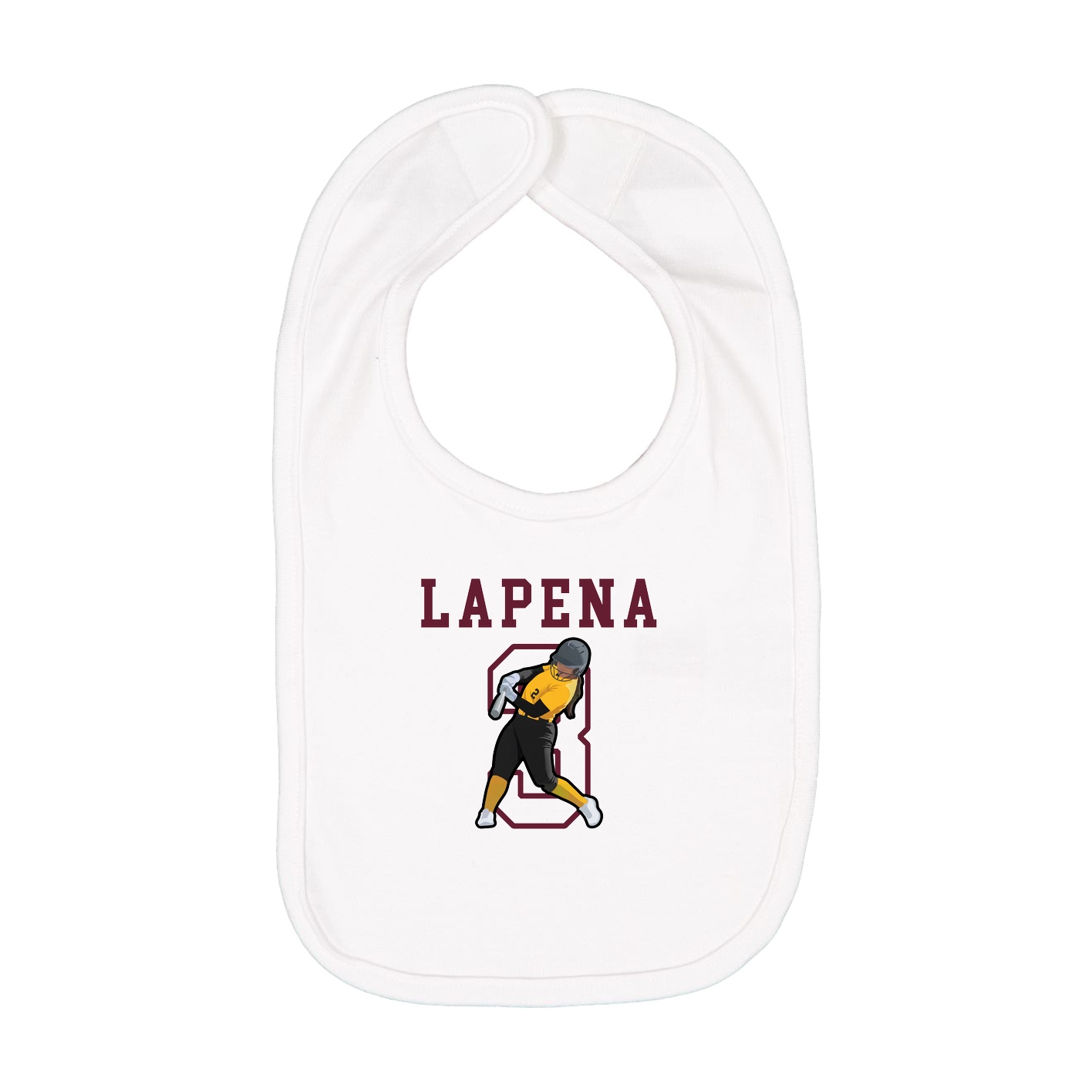 Infant Bib — Shirsey in White