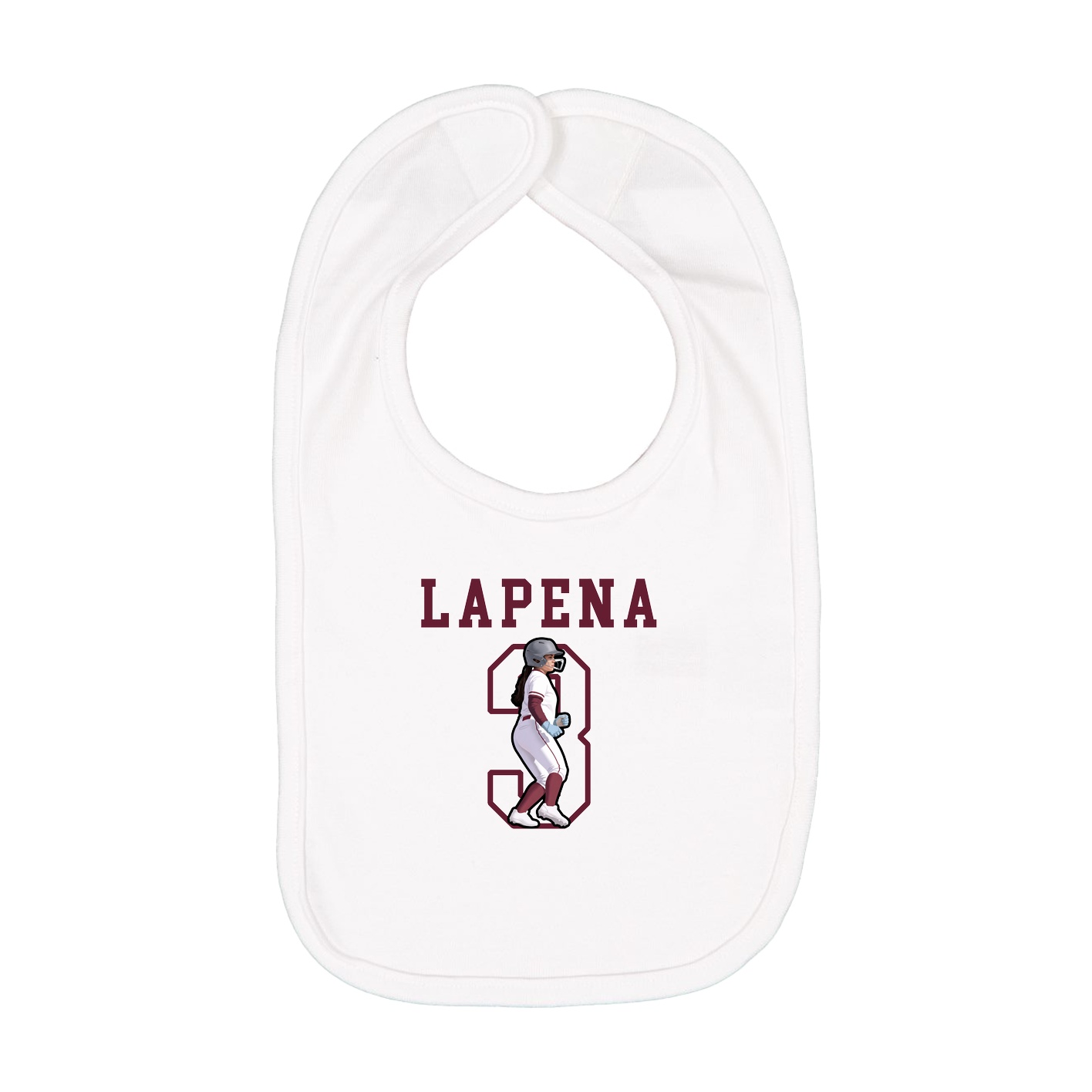 Infant Bib — Shirsey in White