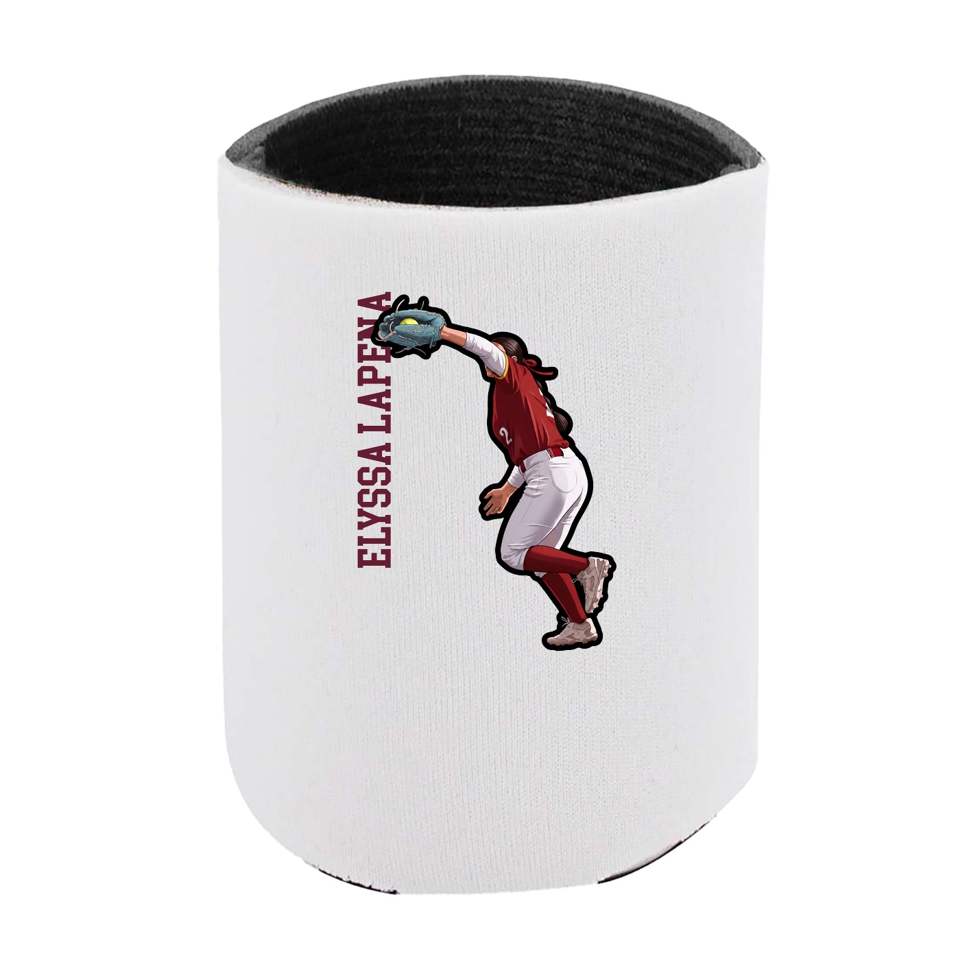 Can Holder — Name Vertical in White