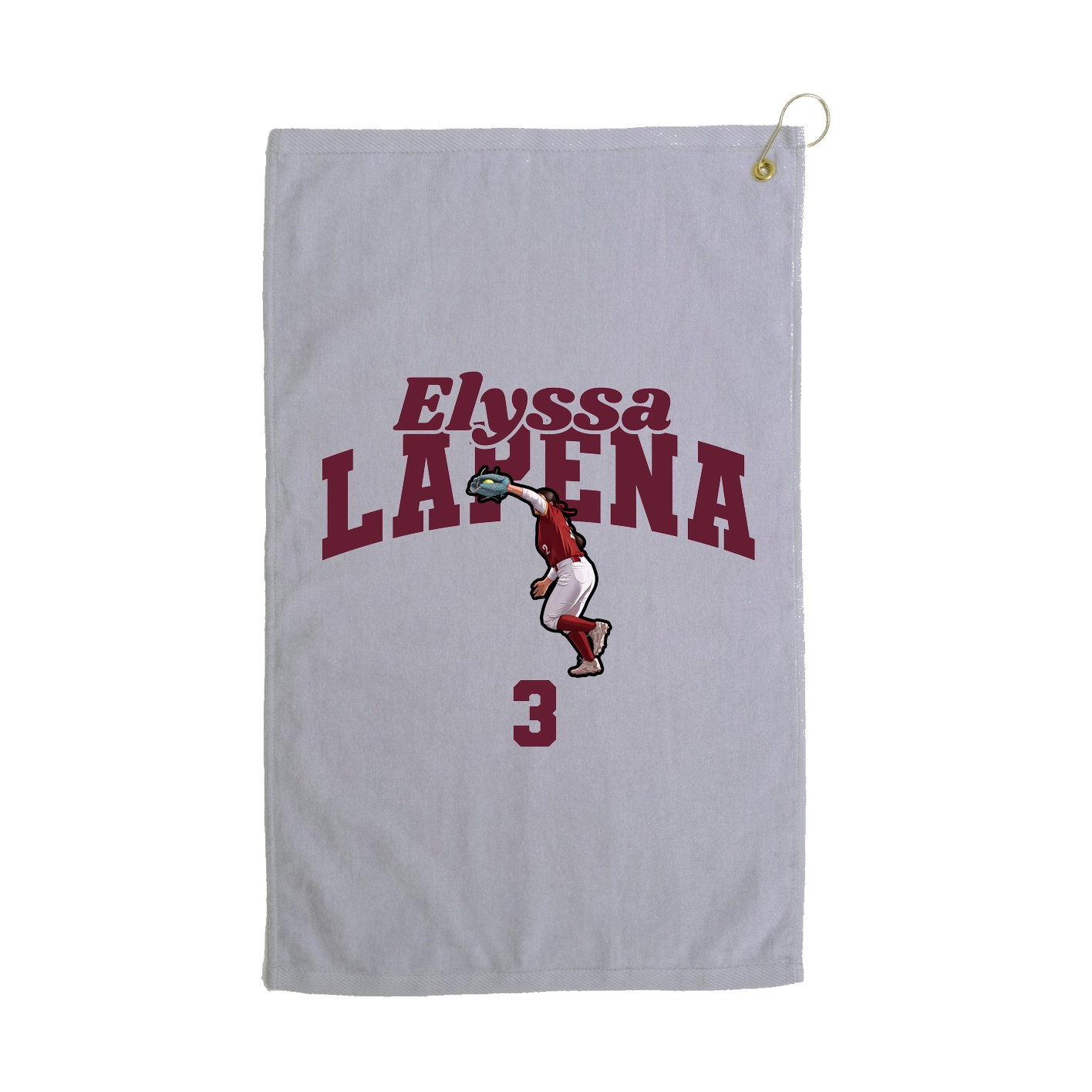Golf Towel — Signature Arch in Grey