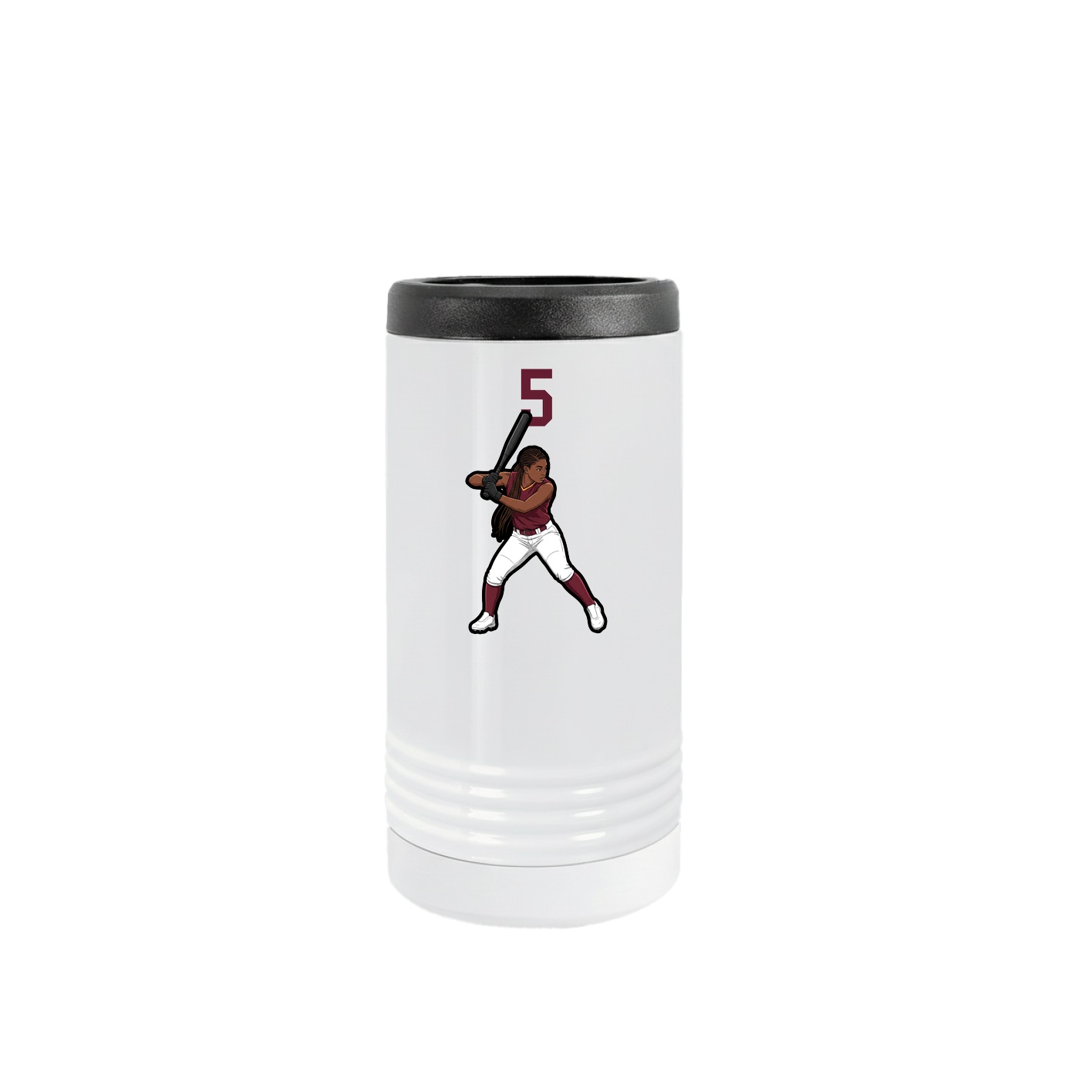 Slim Beverage Holder — Number Top in White