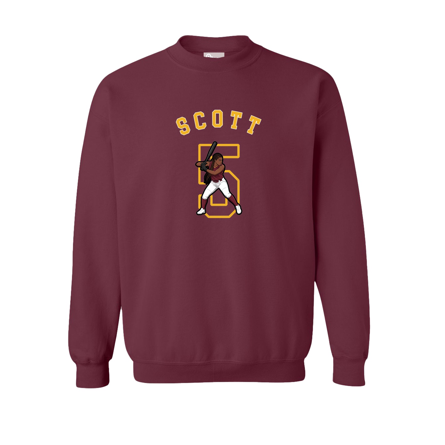 Fleece Crew — Shirsey Arch in Maroon