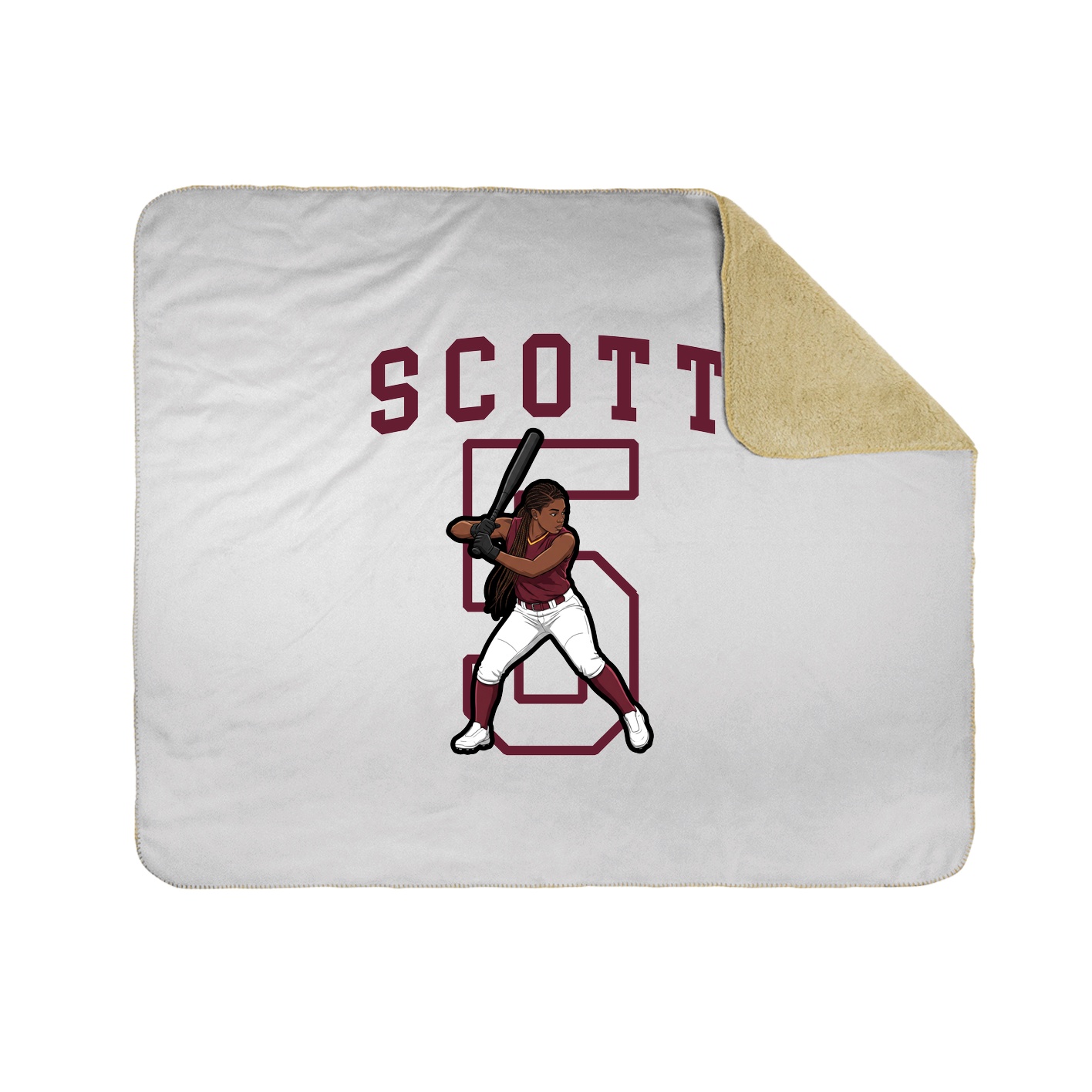 Throw Blanket — Shirsey in White