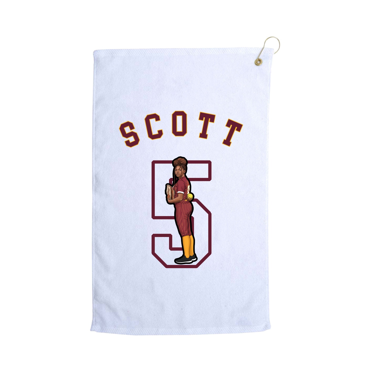 Golf Towel — Shirsey Arch in White