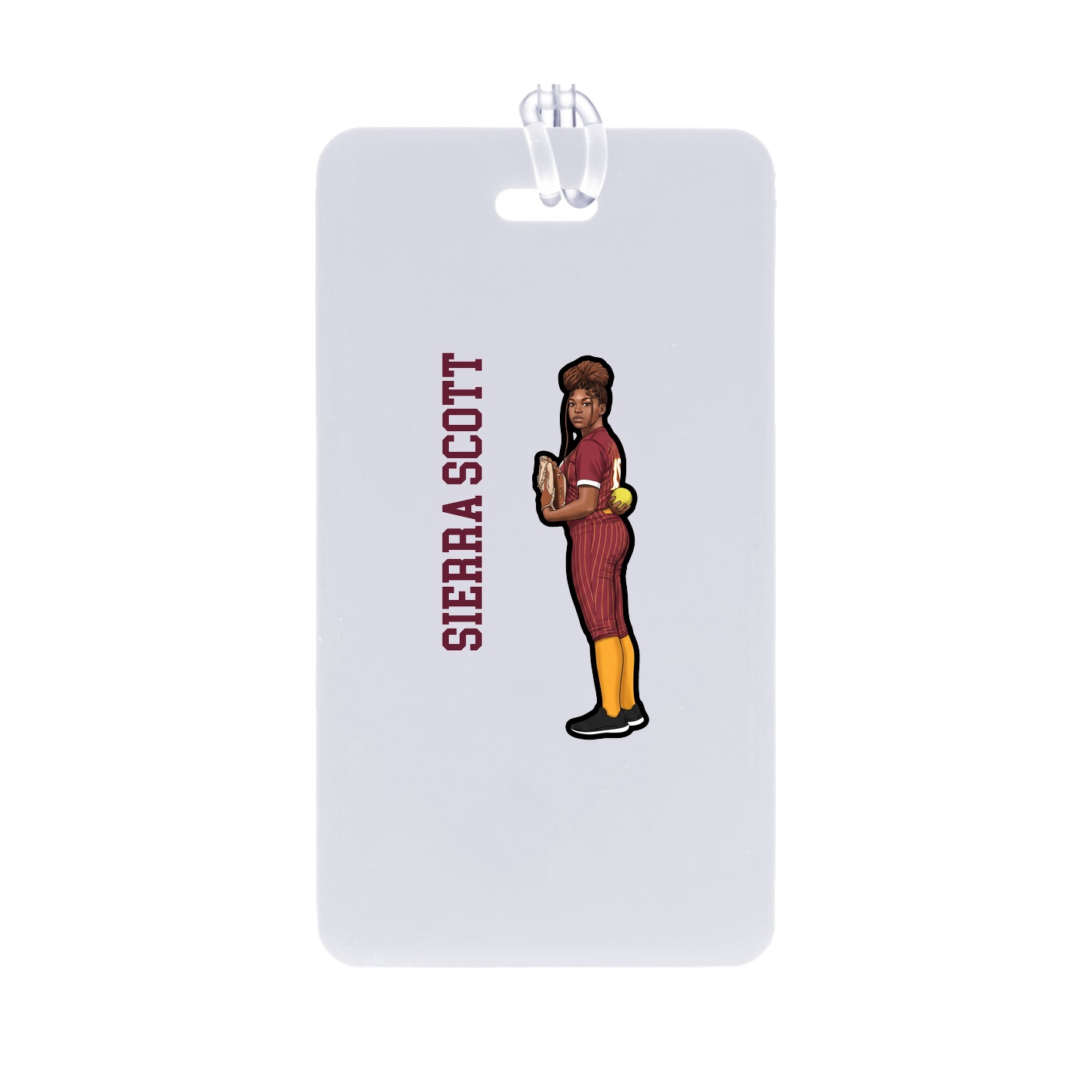 Bag Tag — Name Vertical in Classic