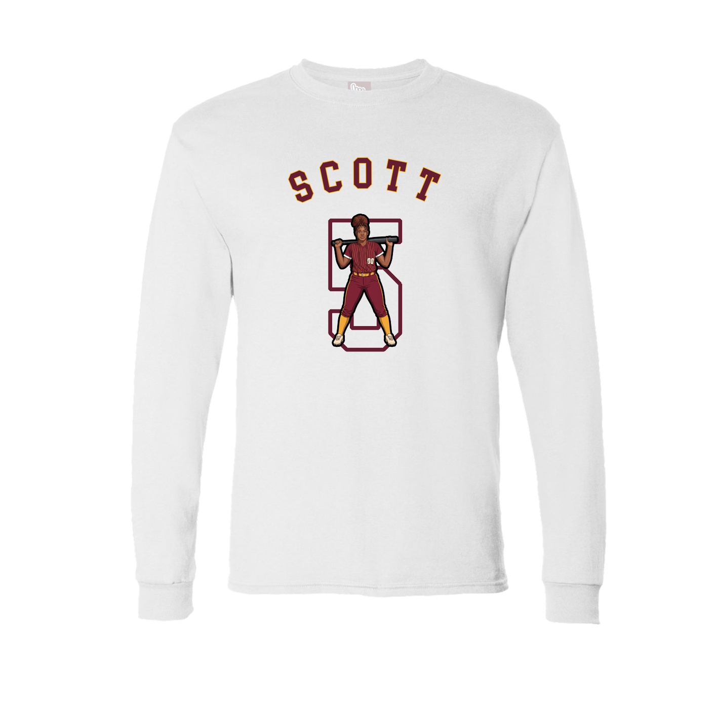 Long Sleeve Tee — Shirsey Arch in White