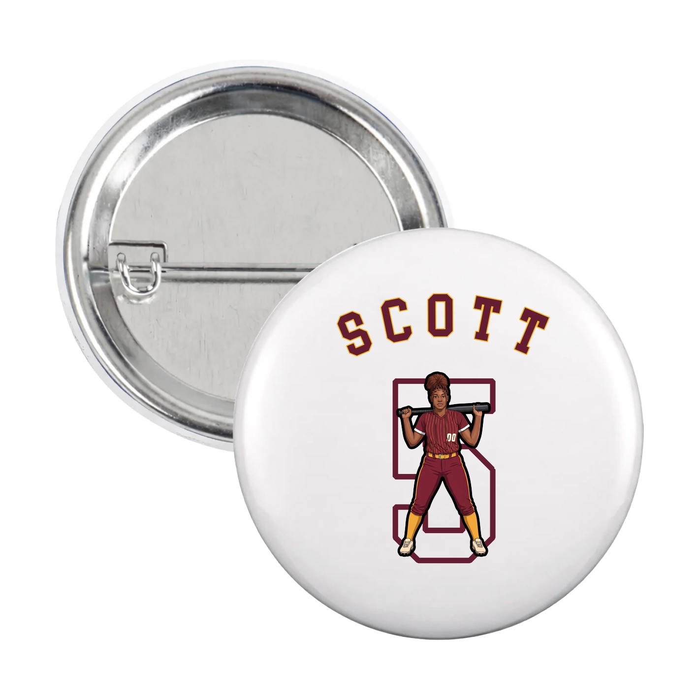 Game Day Button — Shirsey Arch in White