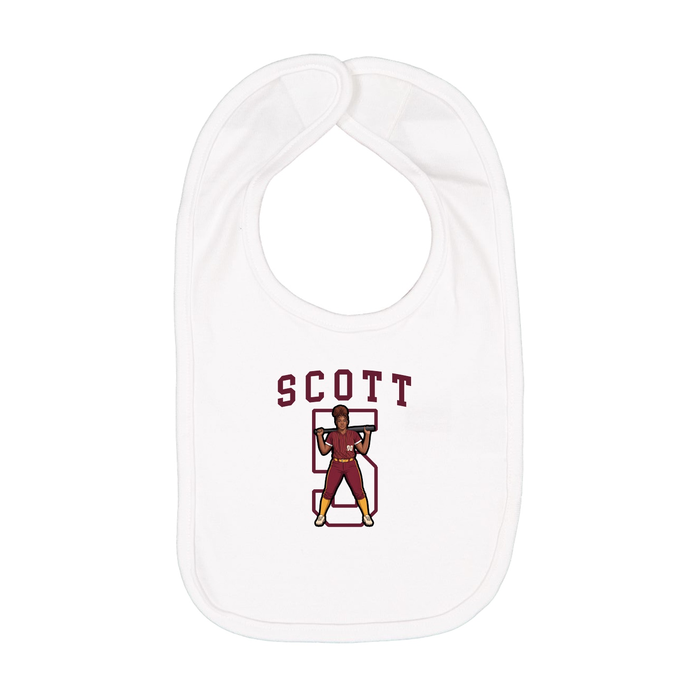 Infant Bib — Shirsey in White
