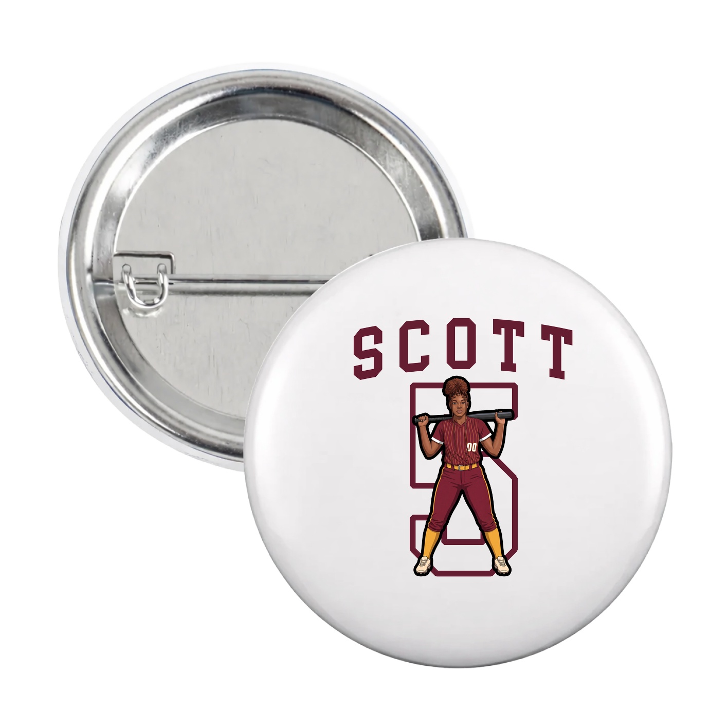 Game Day Button — Shirsey in White