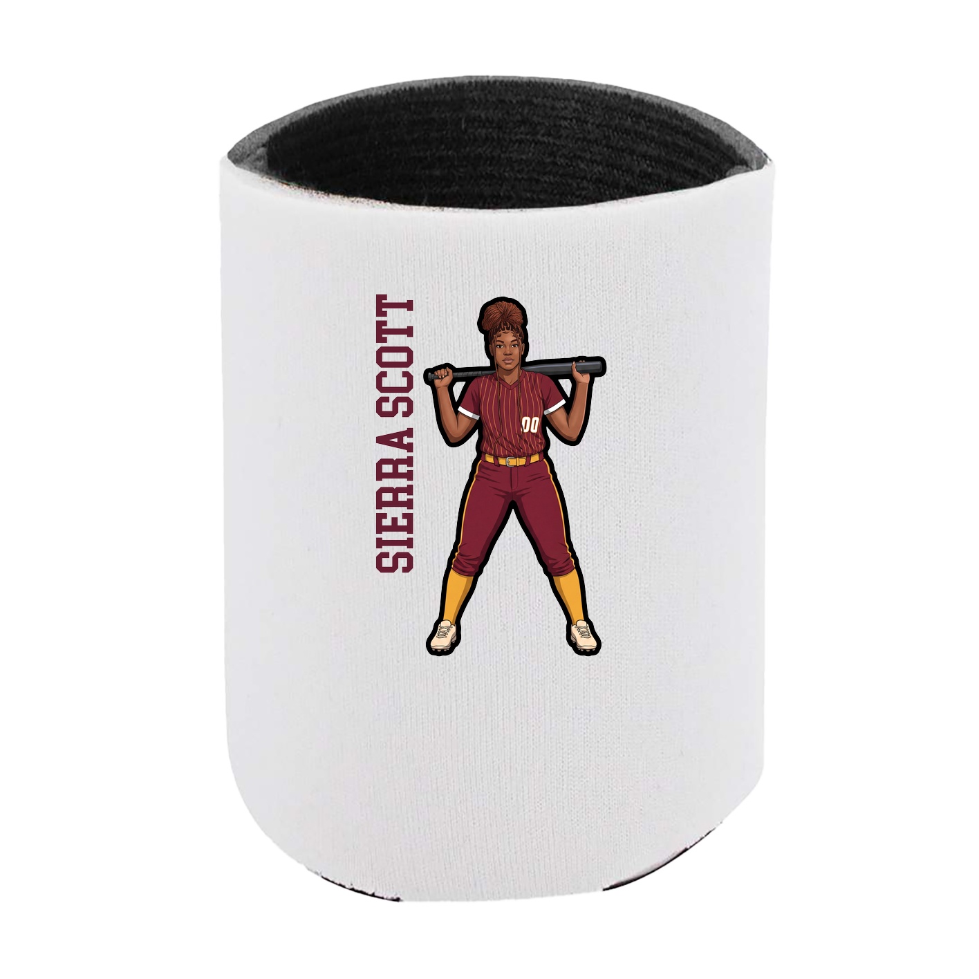 Can Holder — Name Vertical in White