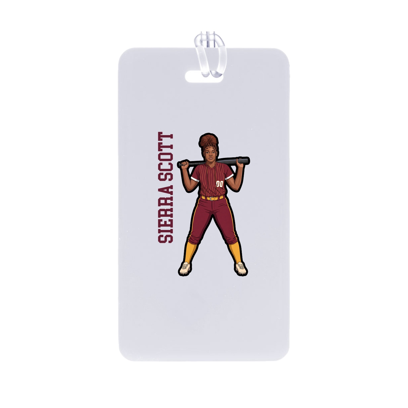 Bag Tag — Name Vertical in Classic
