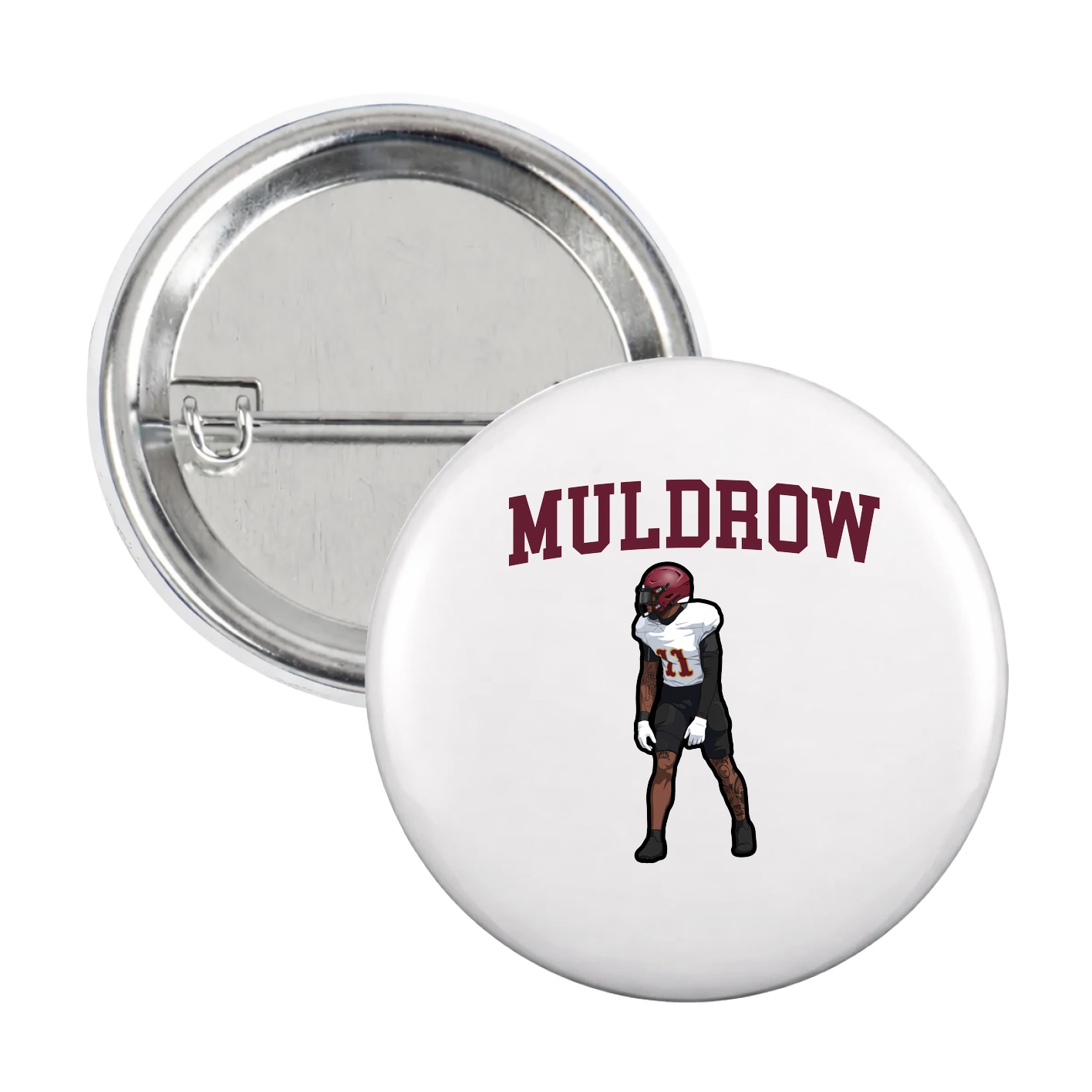 Game Day Button — Shirsey in White