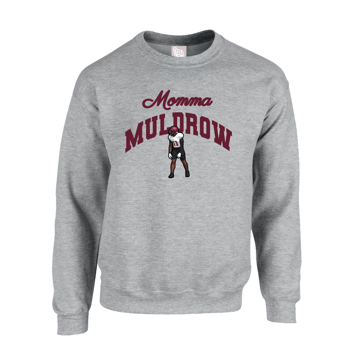 Fleece Crew — Mothers Day Arch in Grey