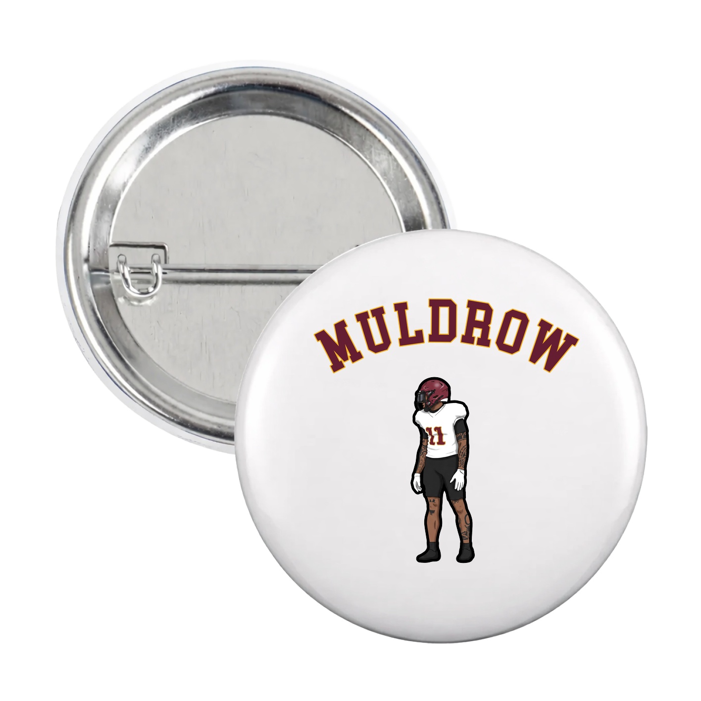 Game Day Button — Shirsey Arch in White