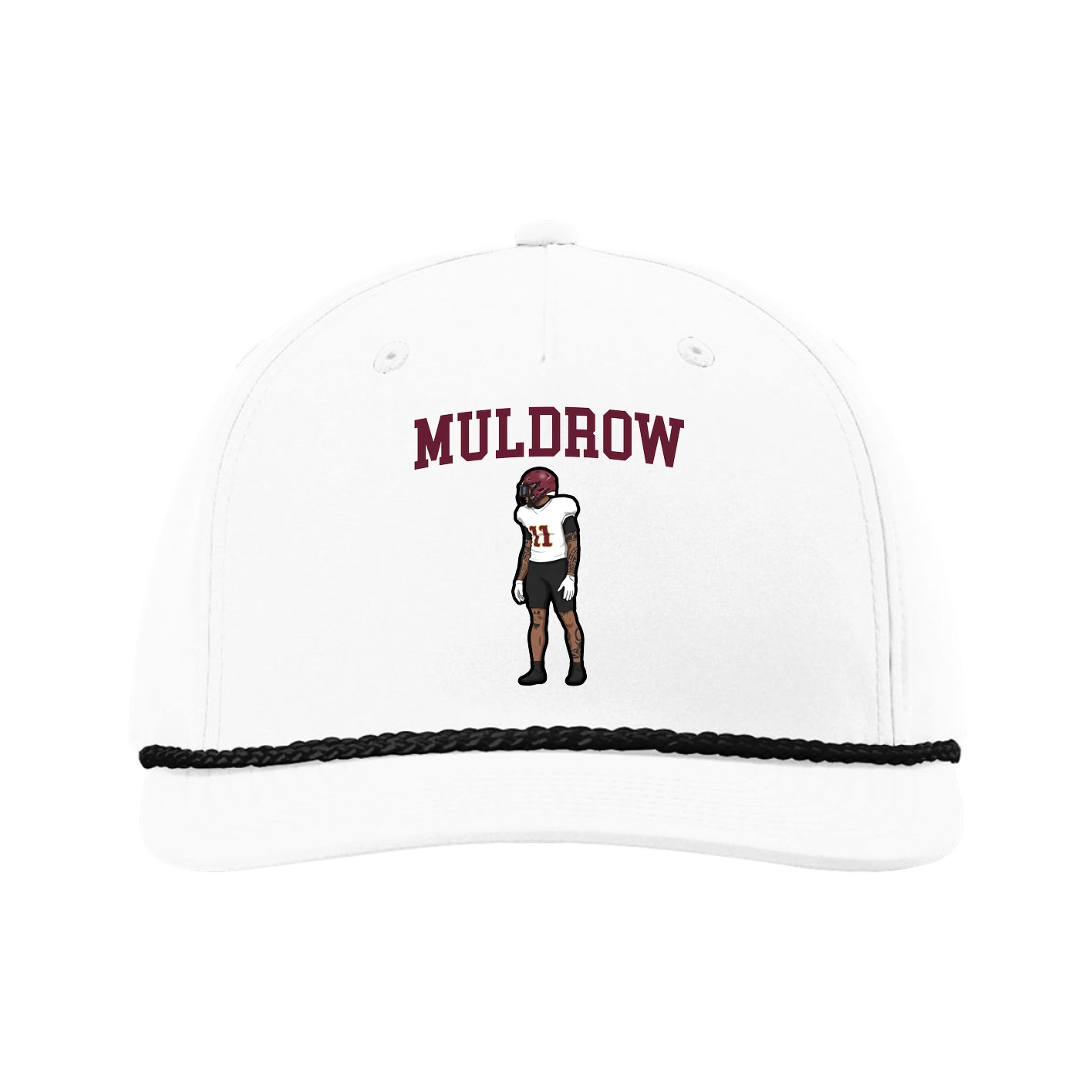 Five-Panel Classic Rope Cap — Shirsey in White