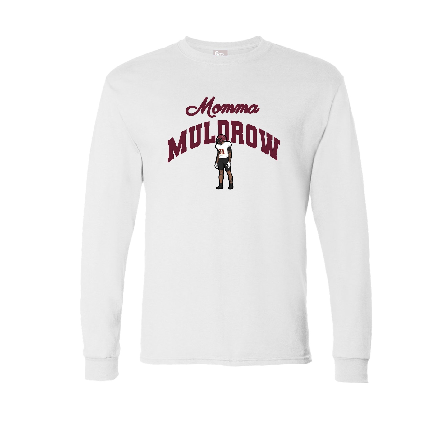 Long Sleeve Tee — Mothers Day Arch in White