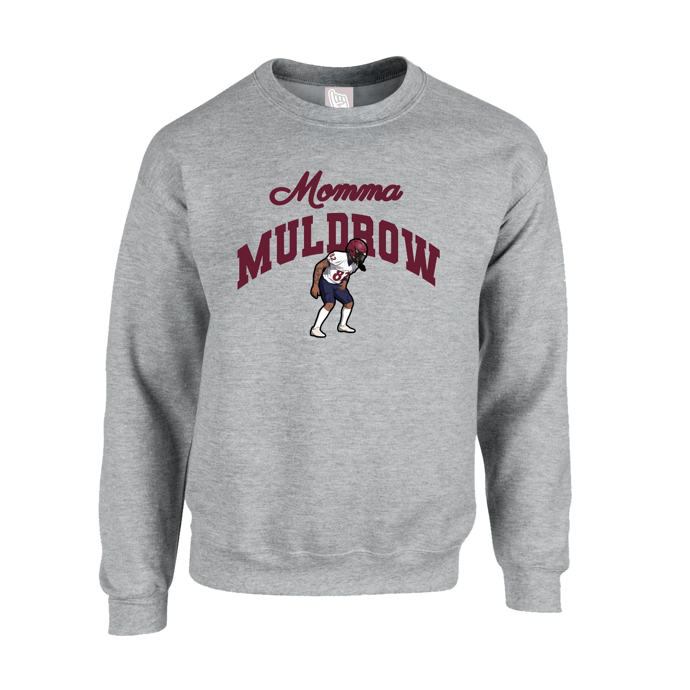 Fleece Crew — Mothers Day Arch in Grey