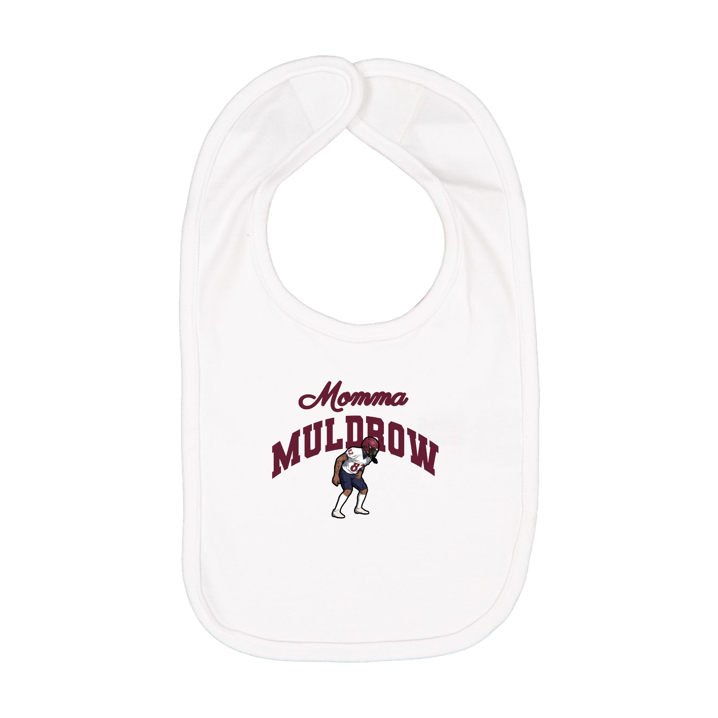 Infant Bib — Mothers Day Arch in White