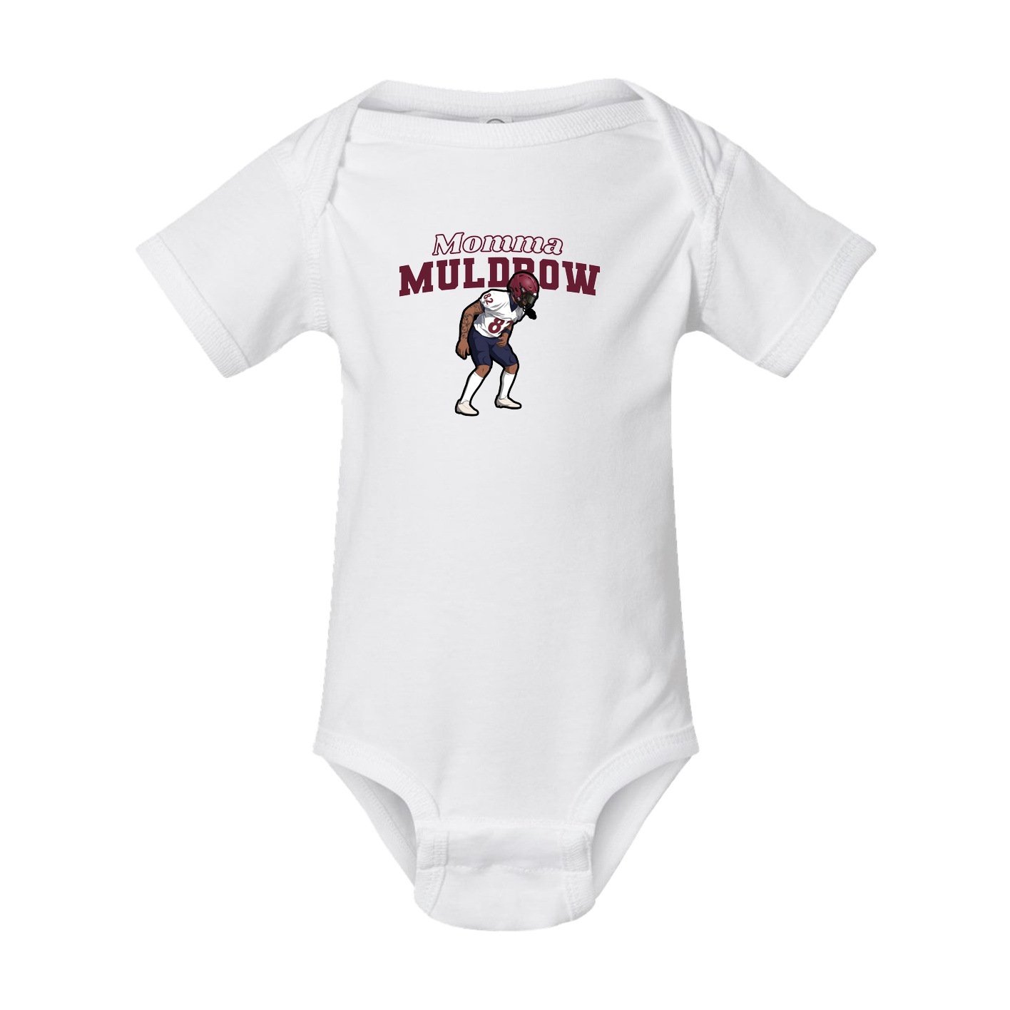Baby Onesie — Mothers Day Block in White