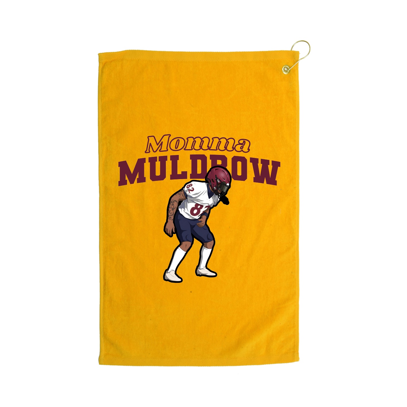 Golf Towel — Mothers Day Block in Gold