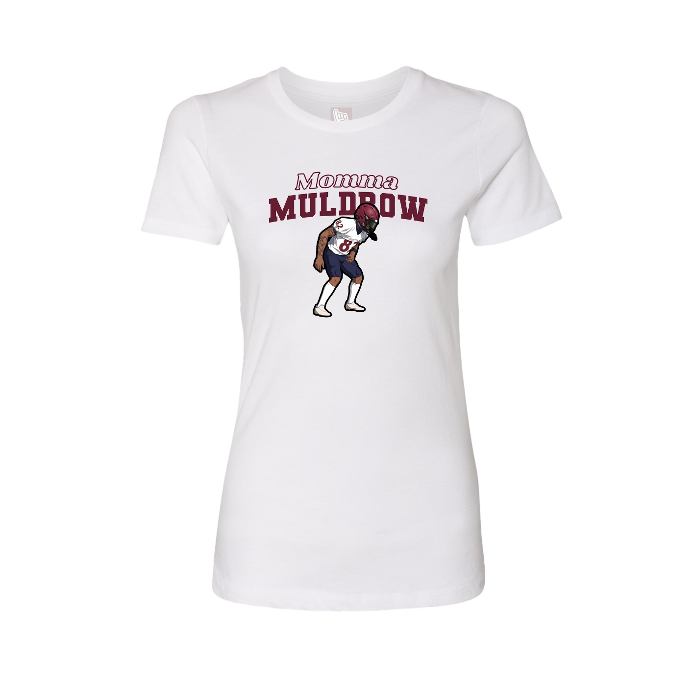 Womens Tee — Mothers Day Block in White