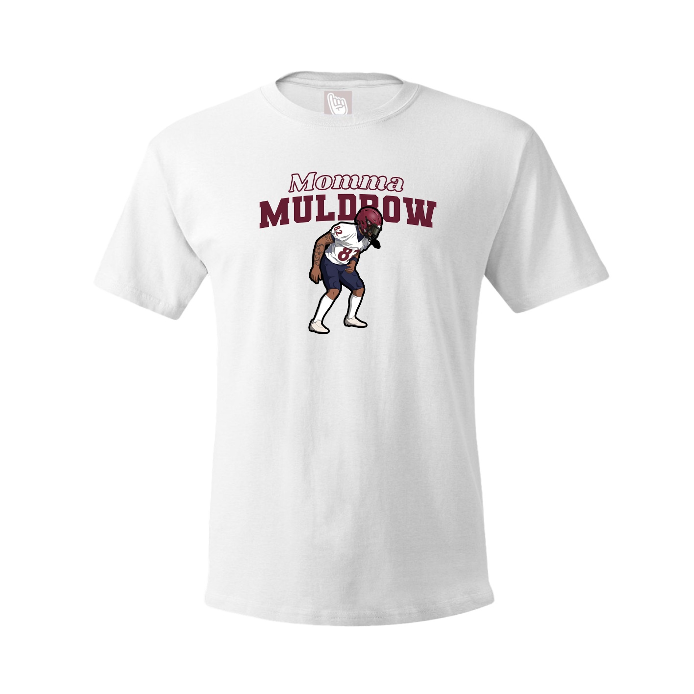 Youth Tee — Mothers Day Block in White