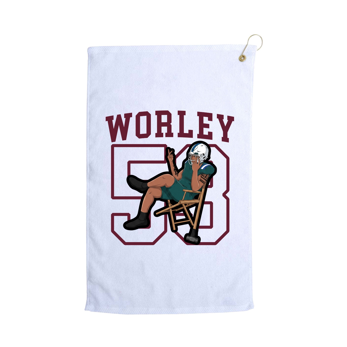 Golf Towel — Shirsey in White