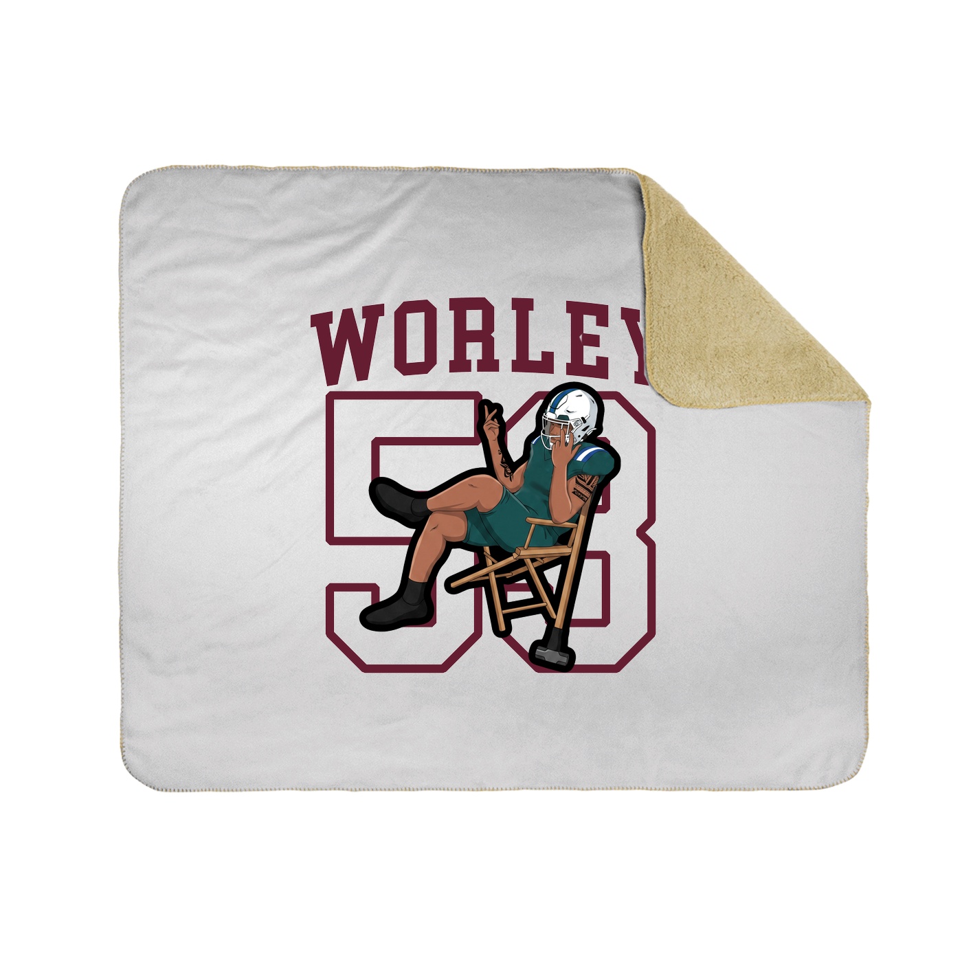 Throw Blanket — Shirsey in White