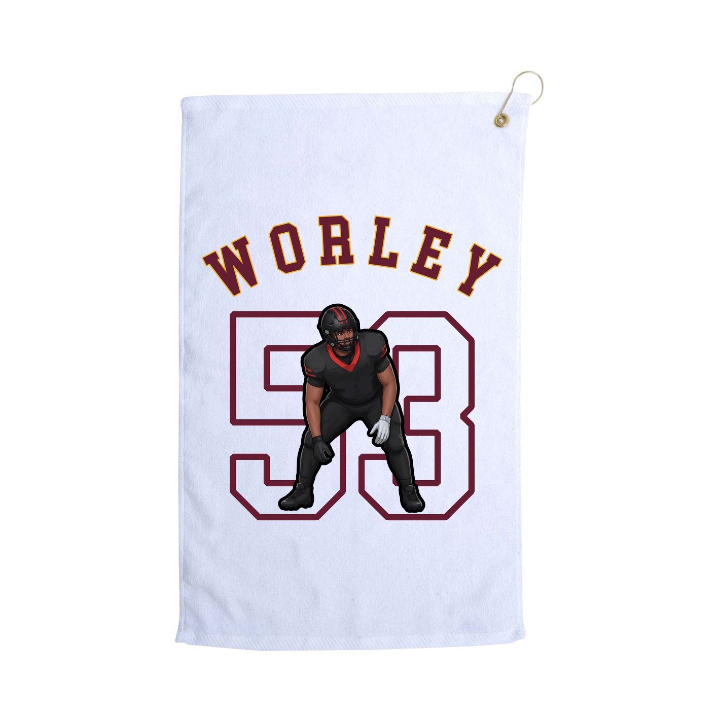 Golf Towel — Shirsey Arch in White