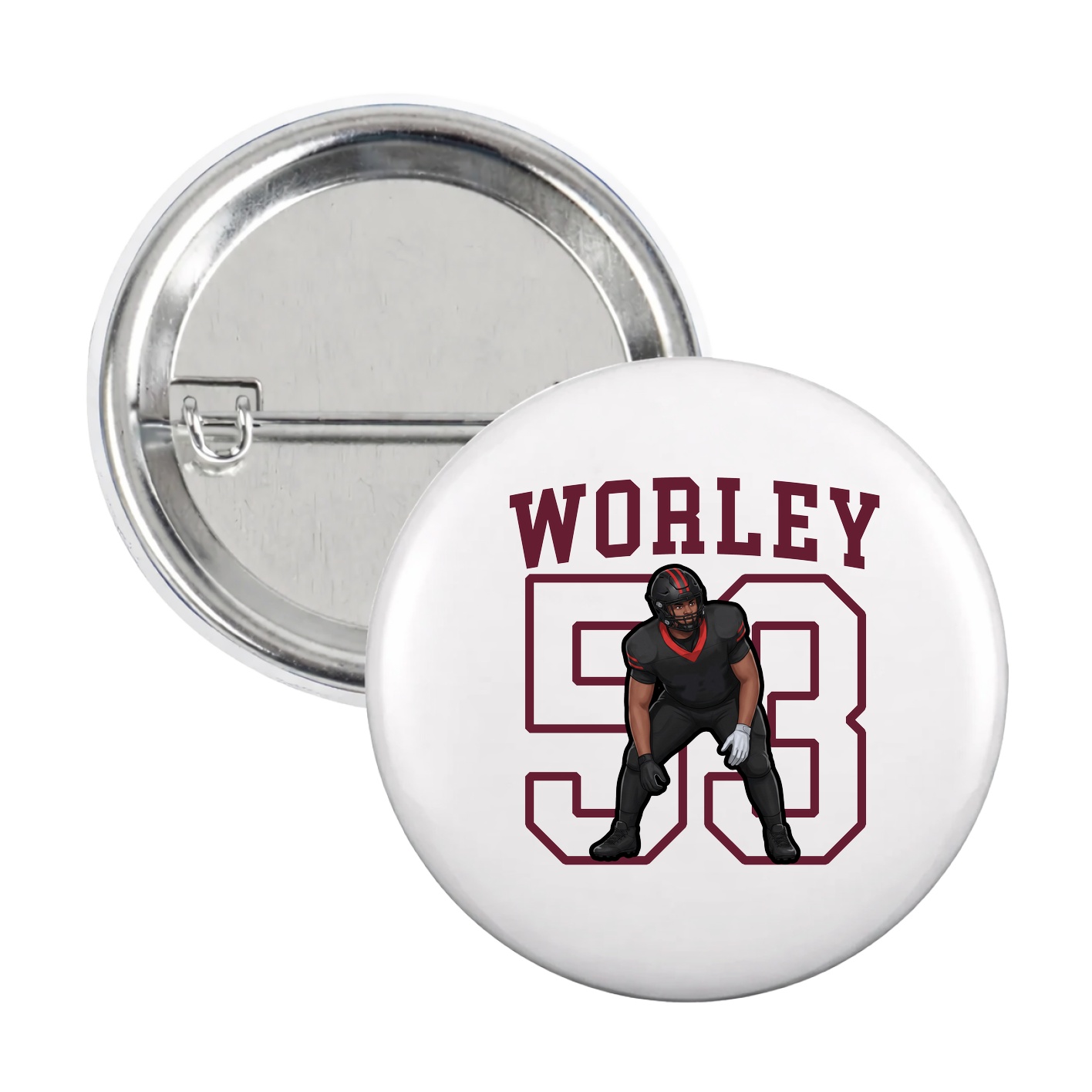 Game Day Button — Shirsey in White