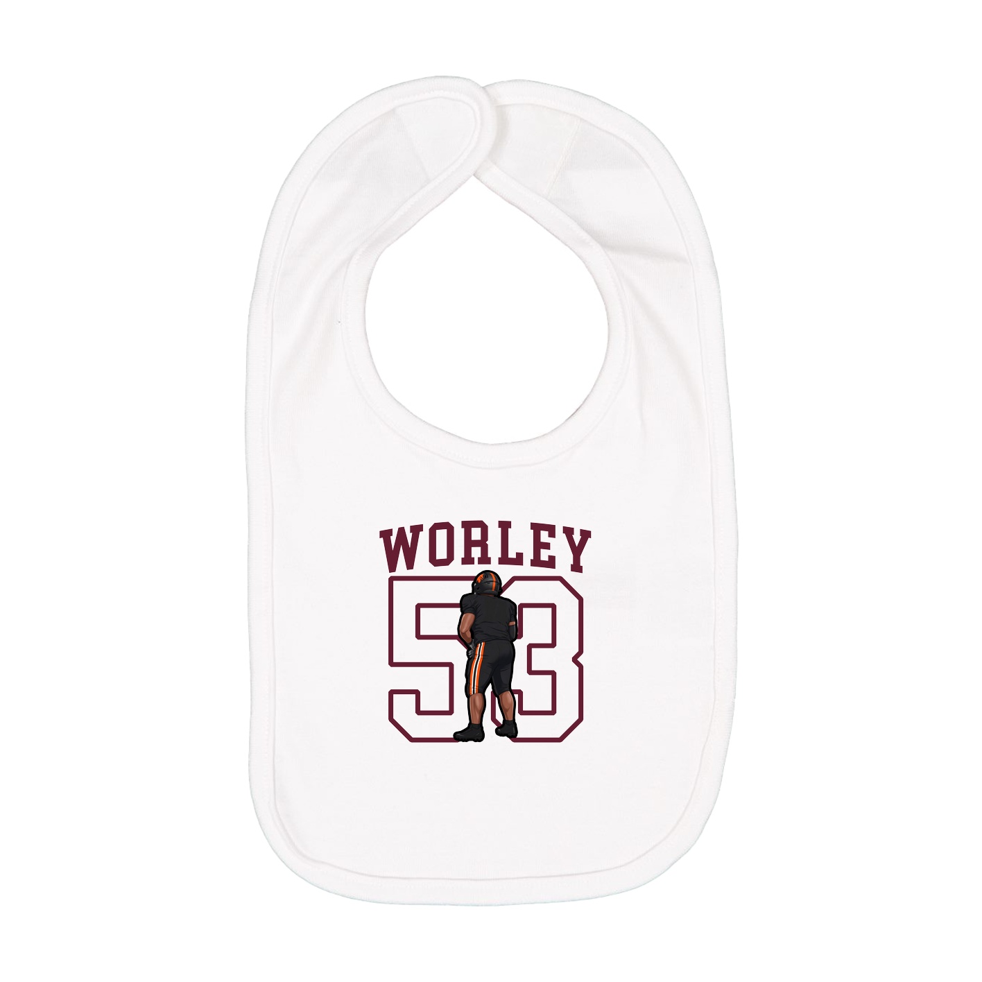 Infant Bib — Shirsey in White