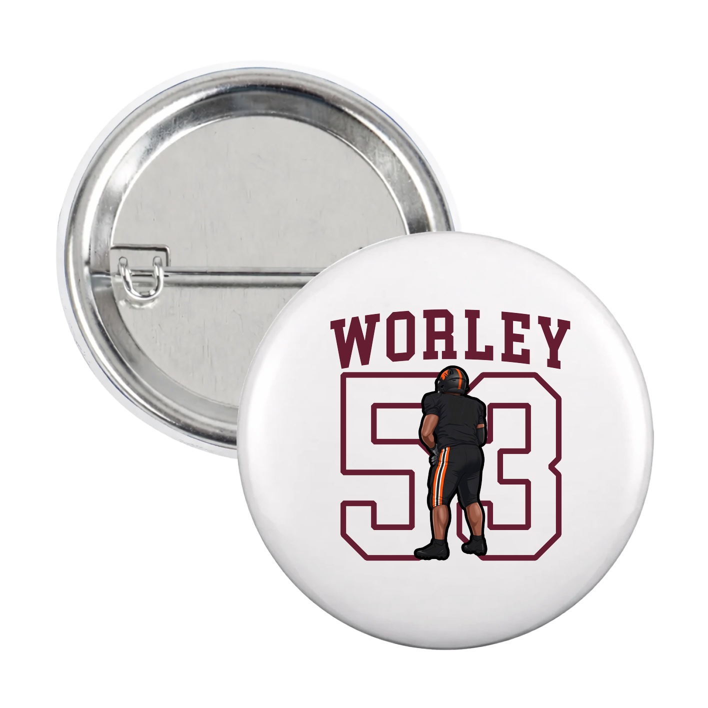 Game Day Button — Shirsey in White