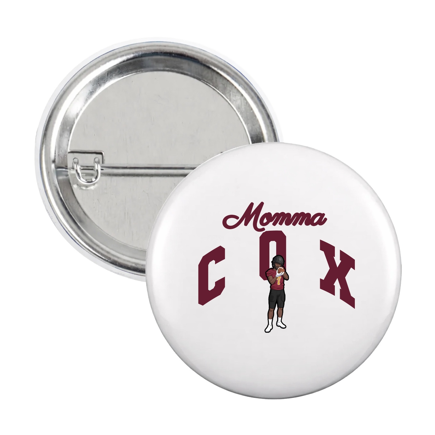 Game Day Button — Mothers Day Arch in White