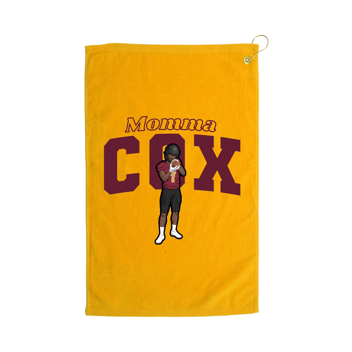 Golf Towel — Mothers Day Block in Gold