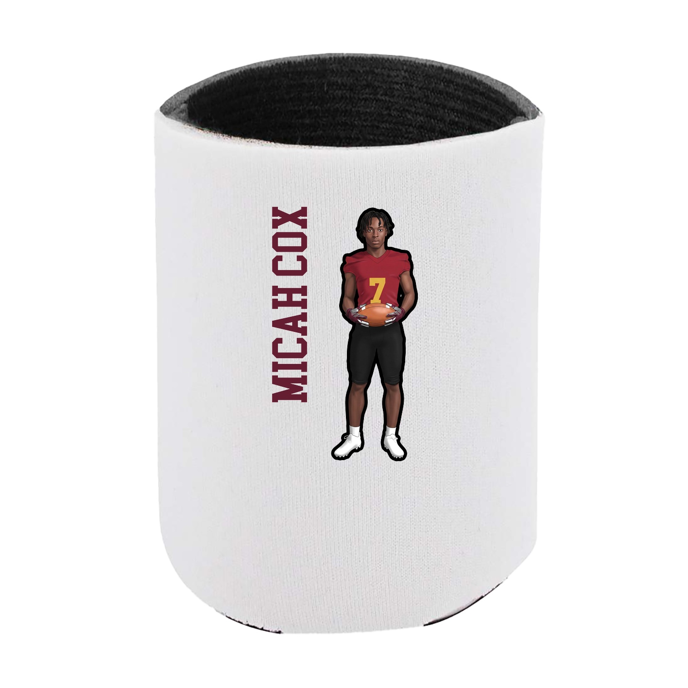 Can Holder — Name Vertical in White