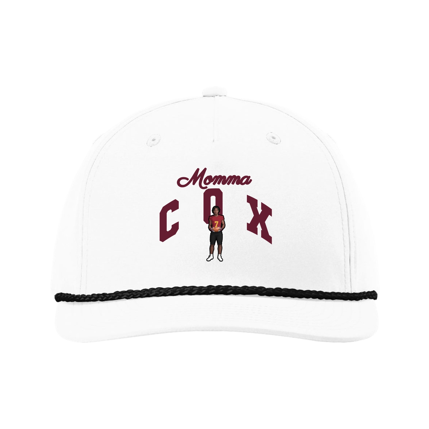 Five-Panel Classic Rope Cap — Mothers Day Arch in White