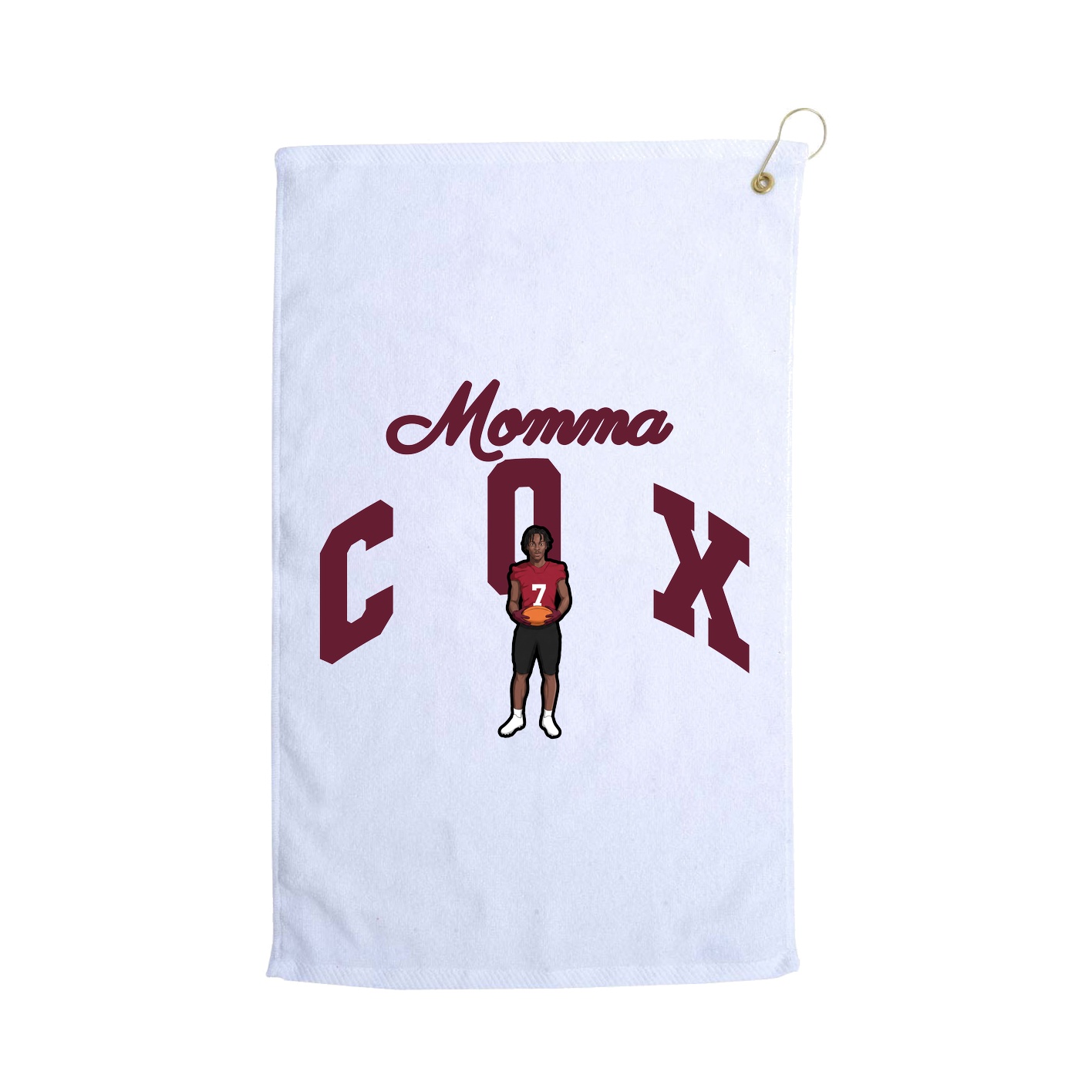 Golf Towel — Mothers Day Arch in White
